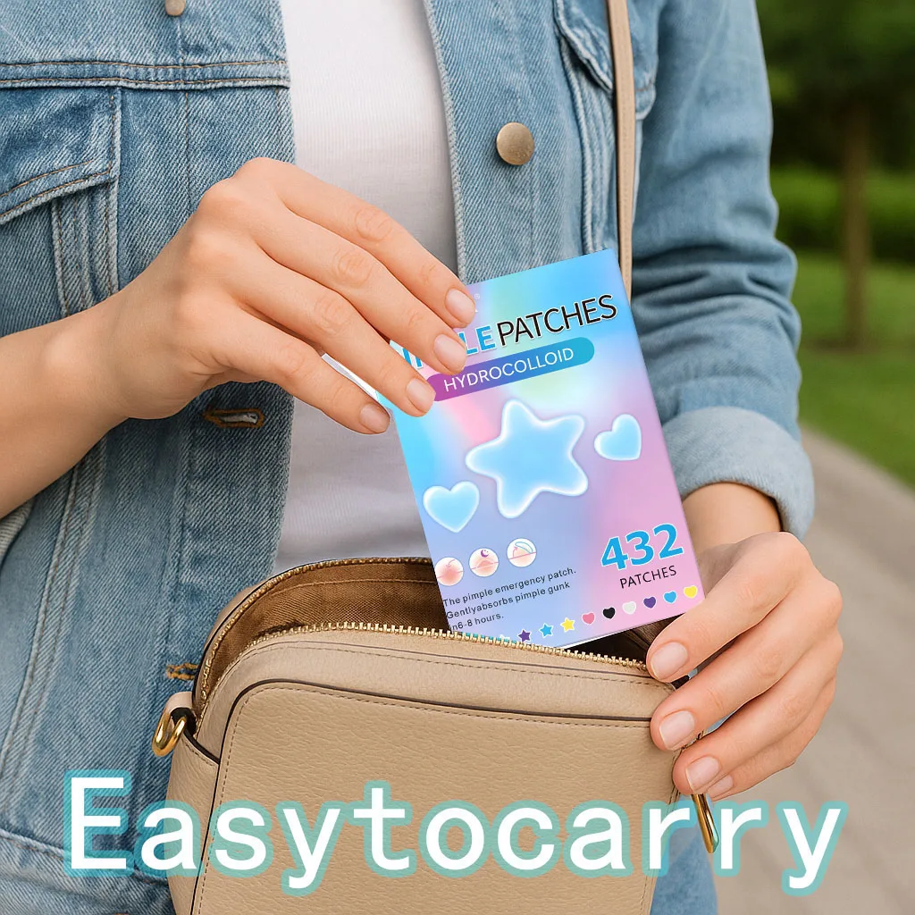 رقعة حب الشباب الغروانية المائية غير المرئية المقاومة للماء لتنظيف الوجه، ملحقات أداة جوهر مناسبة لجميع أنواع البشرة