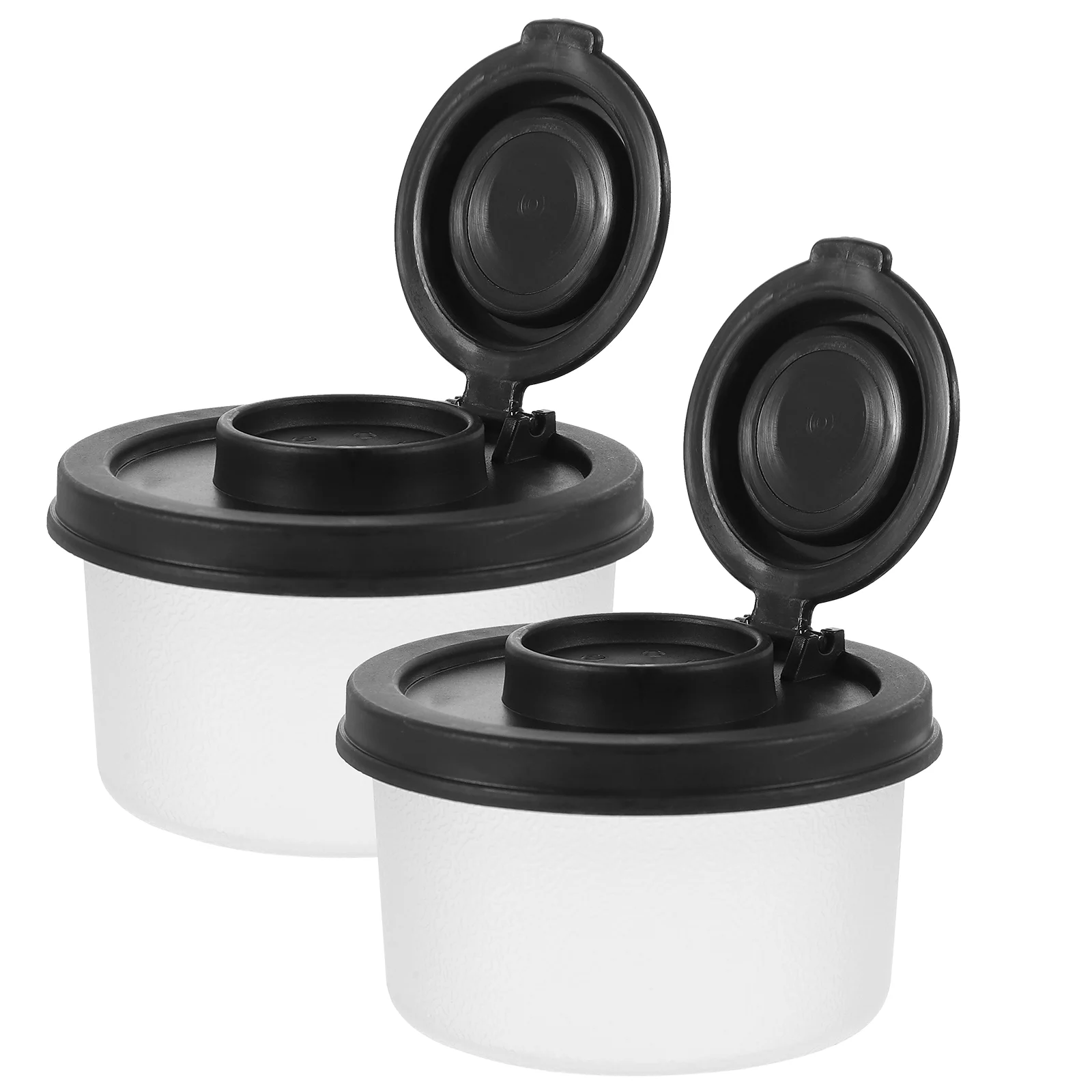 2 Pcs Lunch Box Pepper Shaker Mini Condiment Bottle Travel Salt Plastic Shakers Camping and