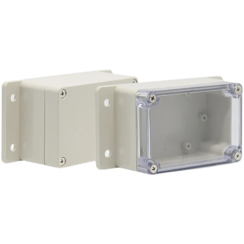 Transparent Cover Plastic Waterproof Box ABS Monitoring Outdoor Waterproof Junction Box Rainproof Outside Sealed Switch Case