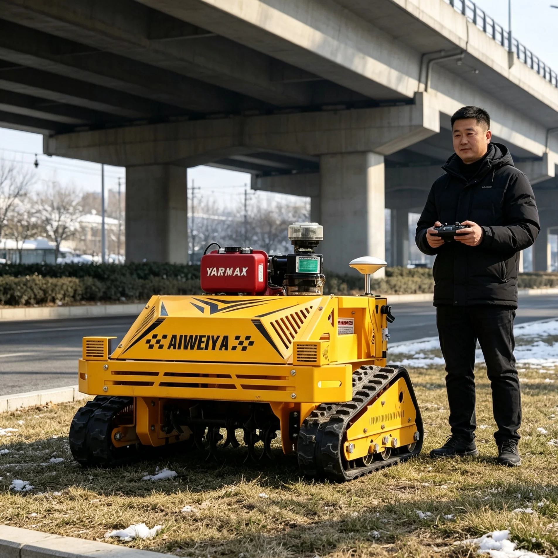 Customized 550SGPS lawn machine display screen equipped, five additional functions can be added, fits riverside public green