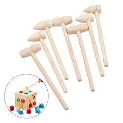 10Pcs Wooden Hammer Mallet Chocolate Nut Crab Lobster Seafood Crackers Balls Toy Pounder Mini Hammer Kids Toys Funny Mallet