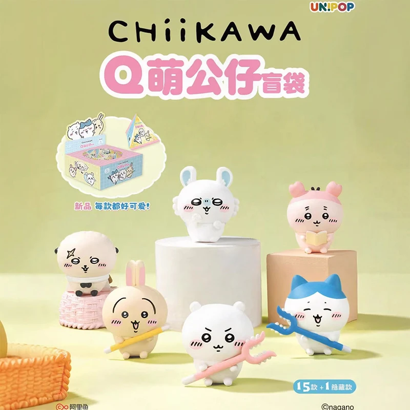 

Unipop Chiikawa Cute Mini Figure Blind Bag Usagi Chiikawa Hachiware Shisa Goblin Action Figure Cartoon Ornament Collectible Toy