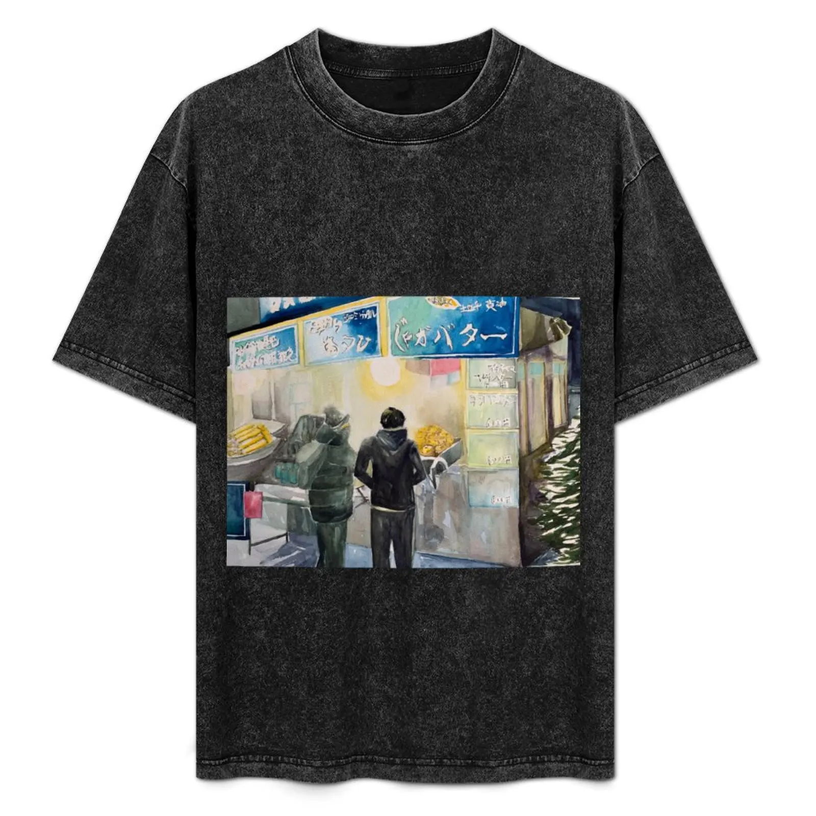 

Winter Night Out T-Shirt Street Art Print Tee Shirt