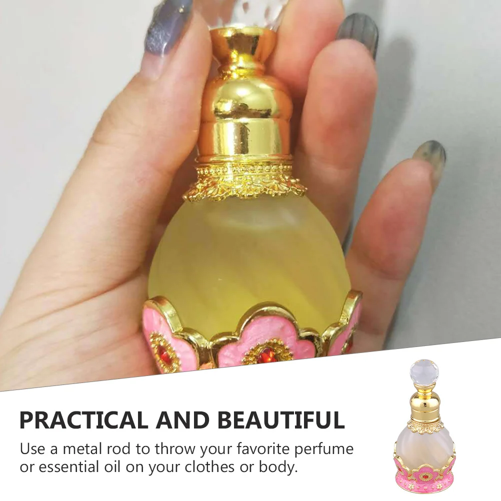 

1pc Frosted Glass Dropper Bottle 10Ml Essential Oil Travel Vial Refillable Perfume Subpackaging Container Uv Protection
