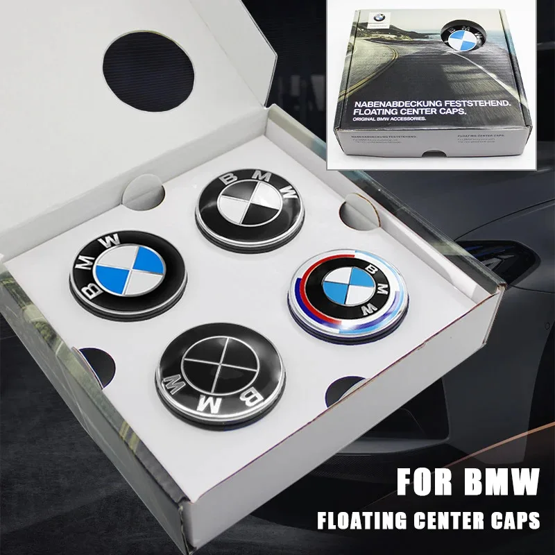 

4Pcs 68mm 56mm Car Floating Wheel Center Caps For BMW M E90 E93 E91 E92 F30 F10 F11 F04 E83 E84 F25 E70 F15 E72 F16 M2 M3 M5 M6