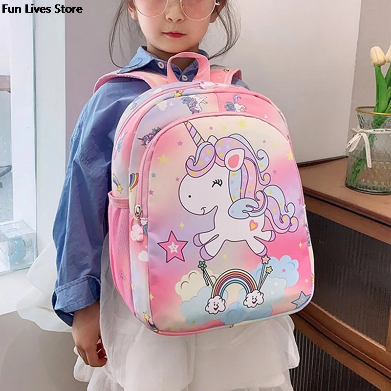 Student Unicorn Backpack Large Capacity Schoolbags Girls School Backpacks Double Shoulder Bag Kids Fashion Mochila Kids Bookbag