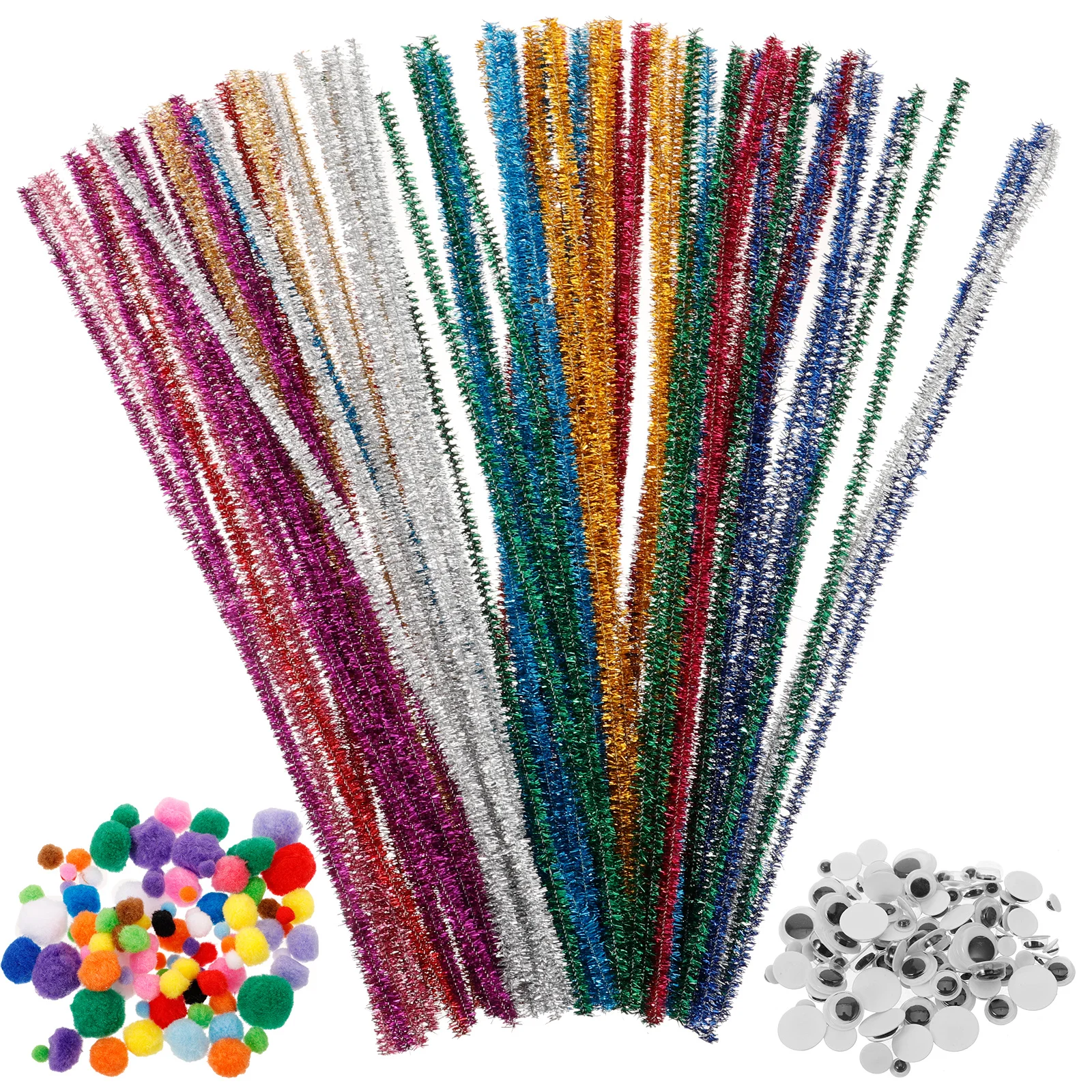 1Set Pipe Cleaners DIY Crafting Kits Flexible Sticks for Creative Decorations Classroom Learning Fun Art Making Tools
