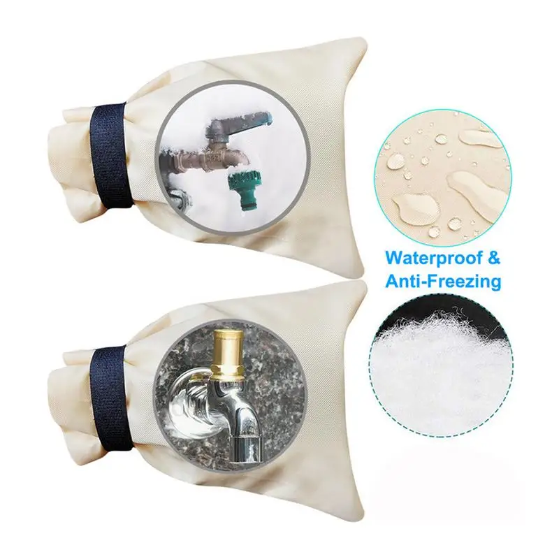 New Winter Waterproof Outdoor Faucet Cover Outside Garden Faucet anti-icing Freeze Protection Sock Reusable Tap Protector