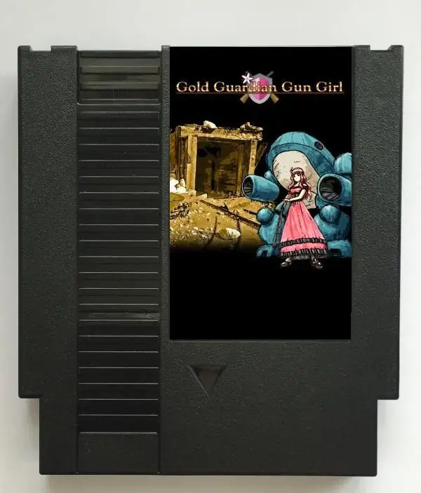 Cartucho de juego Gold Guardian Gun Girl para consola FC/NES