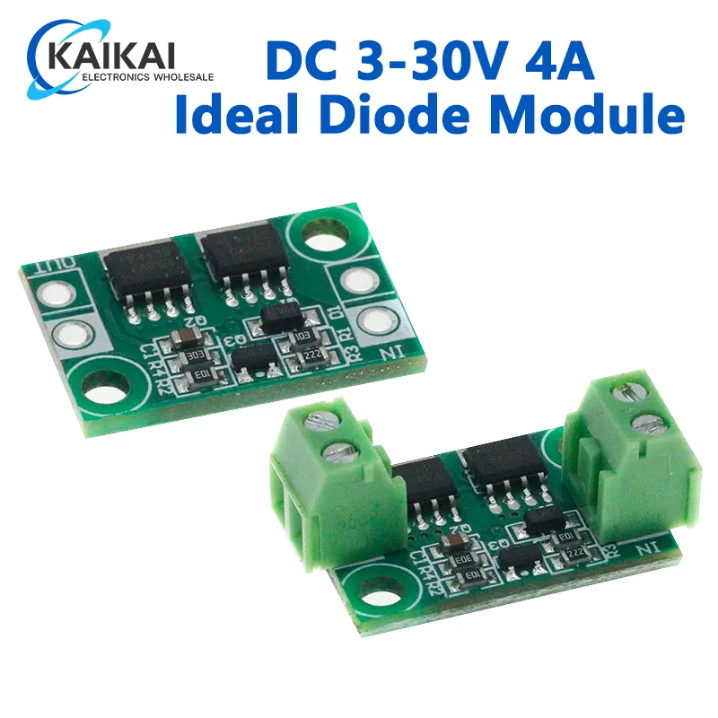 DC 3-30V 4A Ideal Diode Module Battery Charging Charger Anti Reverse Connection Power Protection Board Module Common Ground