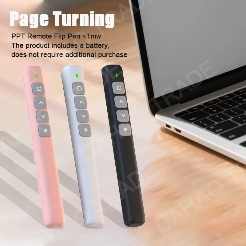 2.4GHz Wireless Remote Control USB Receiver Projector Page Report Turning Pen For PPT Powerpoint Presentation Remote Paging Pen