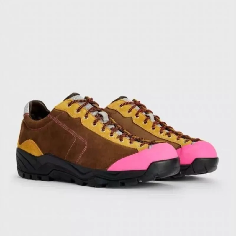 

New Luxury Mountain Hiking Shoe Anti-Slippery Trekking Mens Shoe Top Quality Climbing Shoes Man Wearable Outdoor Walking Shoes