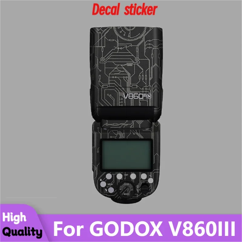 For GODOX V860 Ⅲ Camera Flash Sticker Protective Skin Decal Vinyl Wrap Film Anti-Scratch Protector Coat V860III