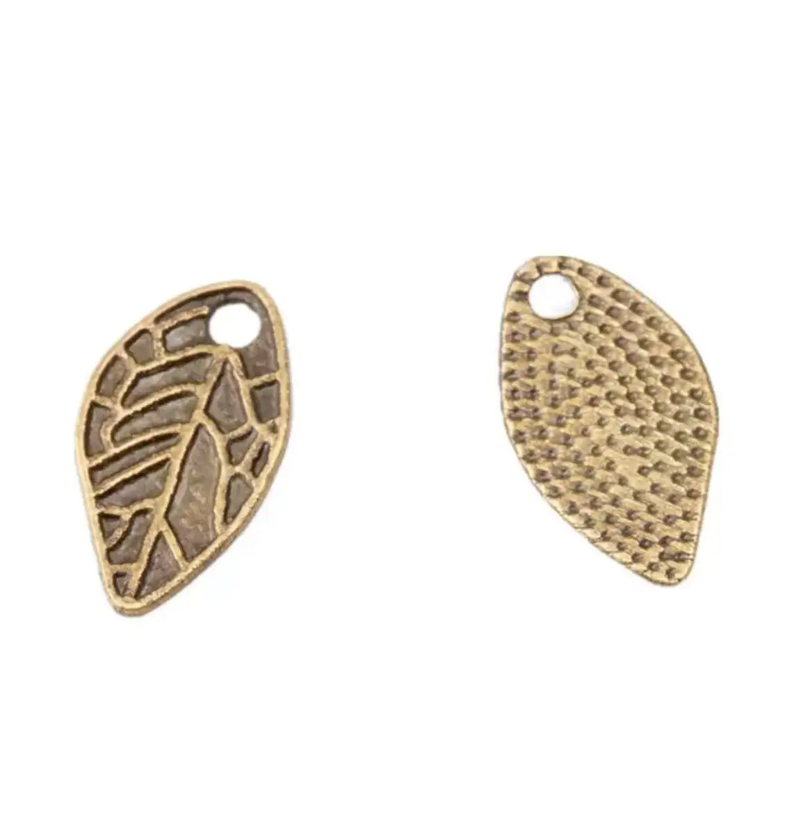 

30pcs 16*9mm Zinc alloy metal ledf design pendants for jewelry handmade HWL2627