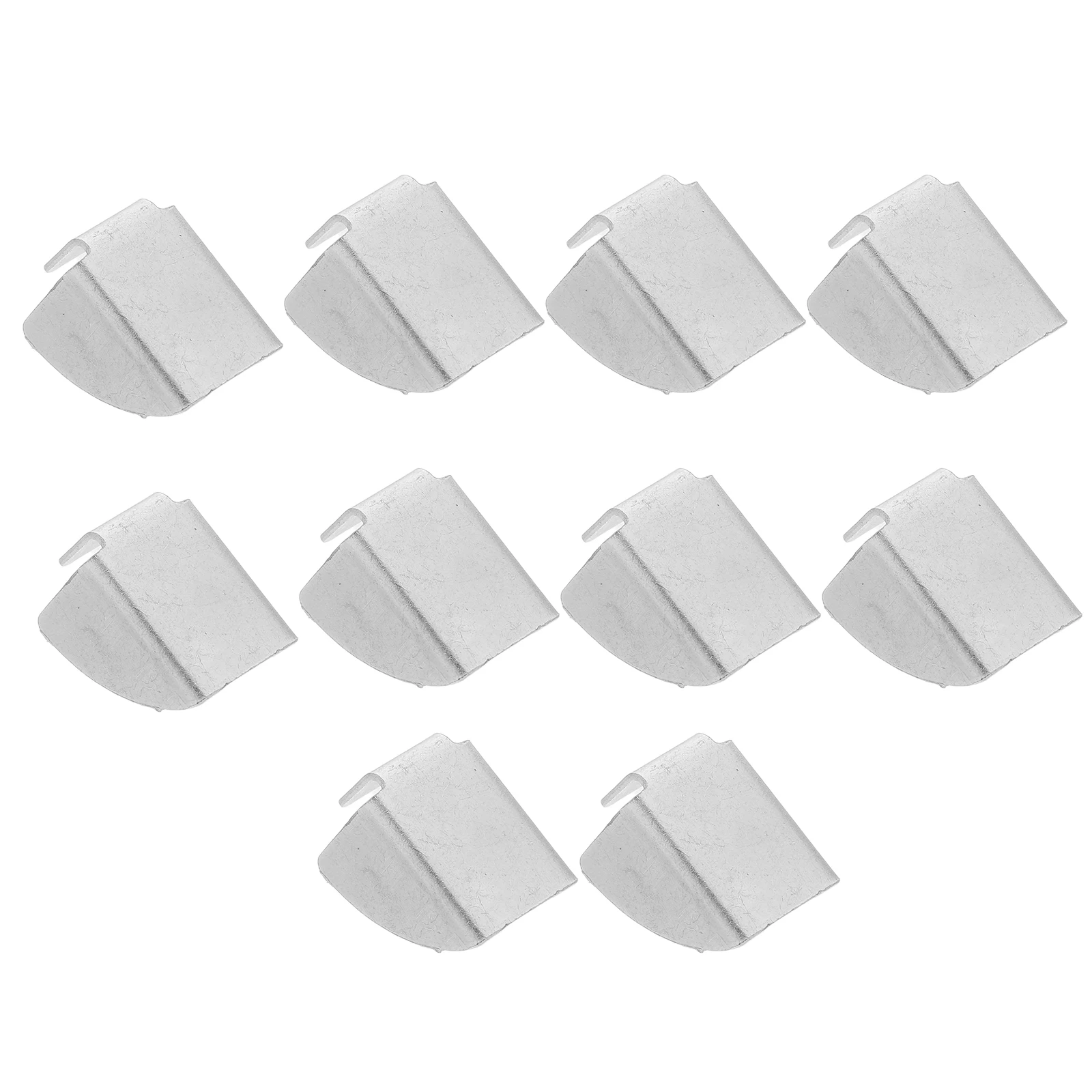 

10 Pcs Partition Bracket Buckle Cabinet Shelf Support Bookcase Clip for Shelving Clips File Silver