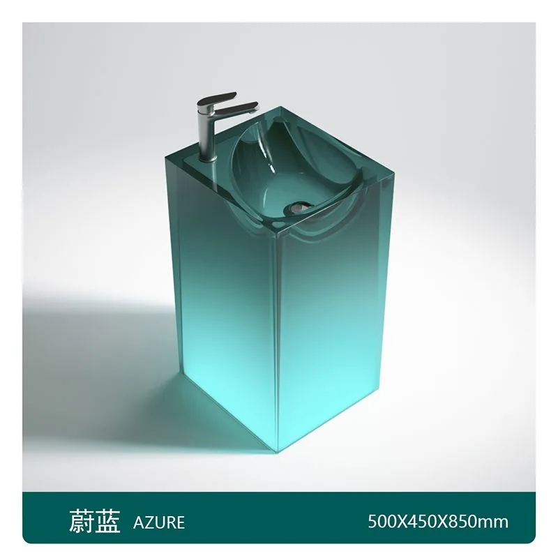 

Раковина-пьедестал из смолы в стиле лёгкой роскоши, современный минималистичный умывальник. Только за стоимость доставки GN660FV.