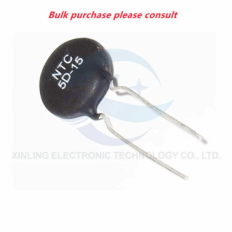 100Pcs NTC10D-5 Weerstand 10d5 10r 10d-5 In-Line Ntc Thermistor