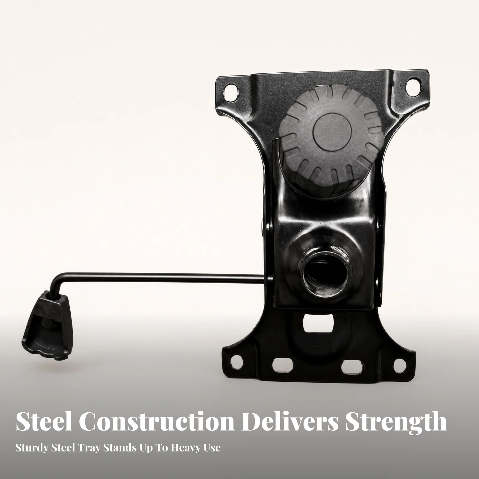 17-Hole Swivel Plate Mounting Holes Swivel Chair Base Plate Office Chair Tilt Base Rectangular Furniture Hardware Rotating