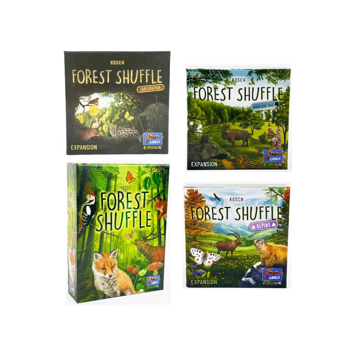 Forest Shuffle Card Game - Clever Strategy Game Fun Family Game for Kids and Adults - Woodland Edge、ALPINE、Expansion Game