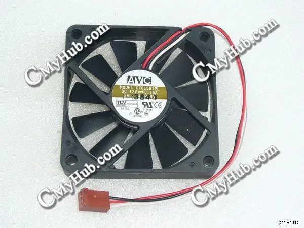 For AVC C7015B12L DC12V 0.15A 7015 7CM 70MM 70X70X15MM 3pin Cooling Fan C7015B12L