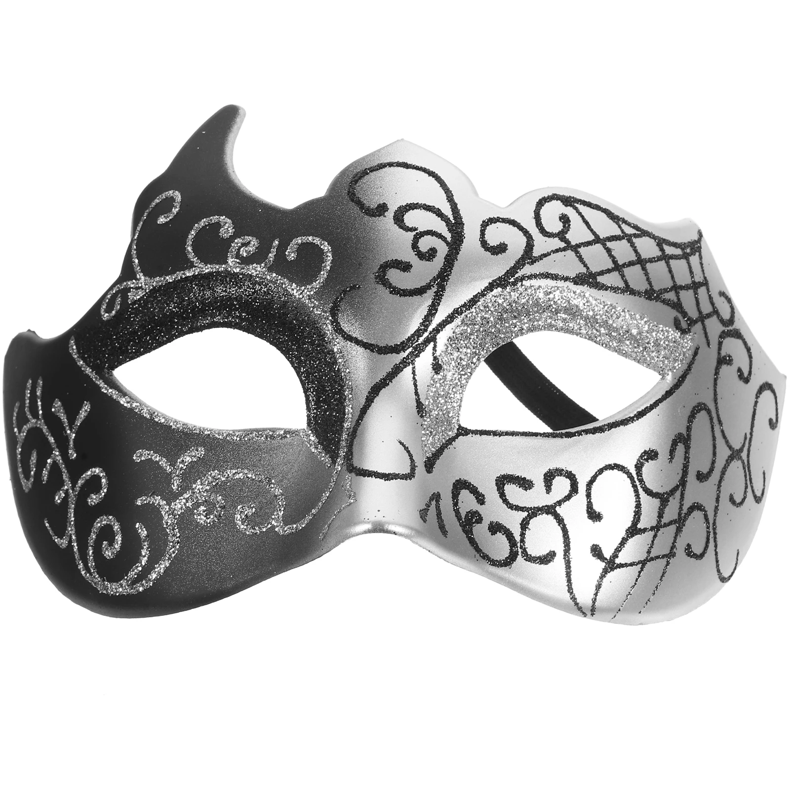 

Half Face Masquerade Plastic Black Gold Women Costume Party Halloween Carnival Halloween Party Mask Prop Decor Cosplay