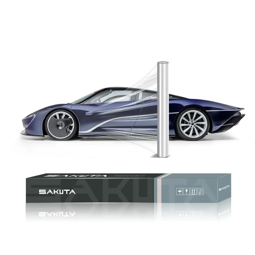 

SAKUTA W180 оптовая цена зеркальный эффект серебряная светоотражающая тонированная пленка для окон одностороннее видение строительные декоративные пленки