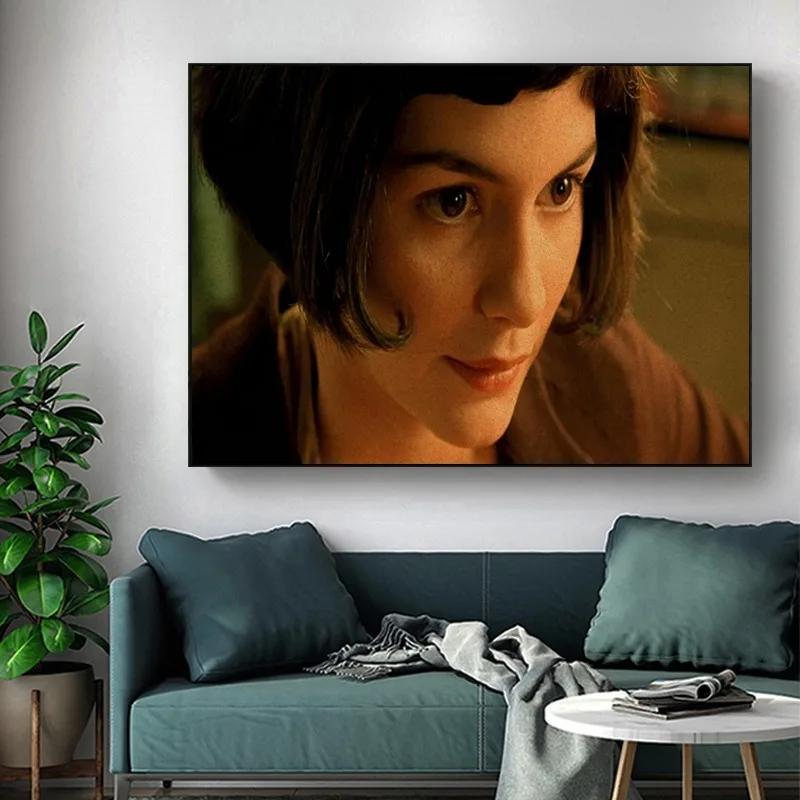 Amelie Retro Romantic Comedy Movie Poster Le Fabuleux Destin D'Amélie Poulai French Film Canvas Picture Wall Art Home Decoration