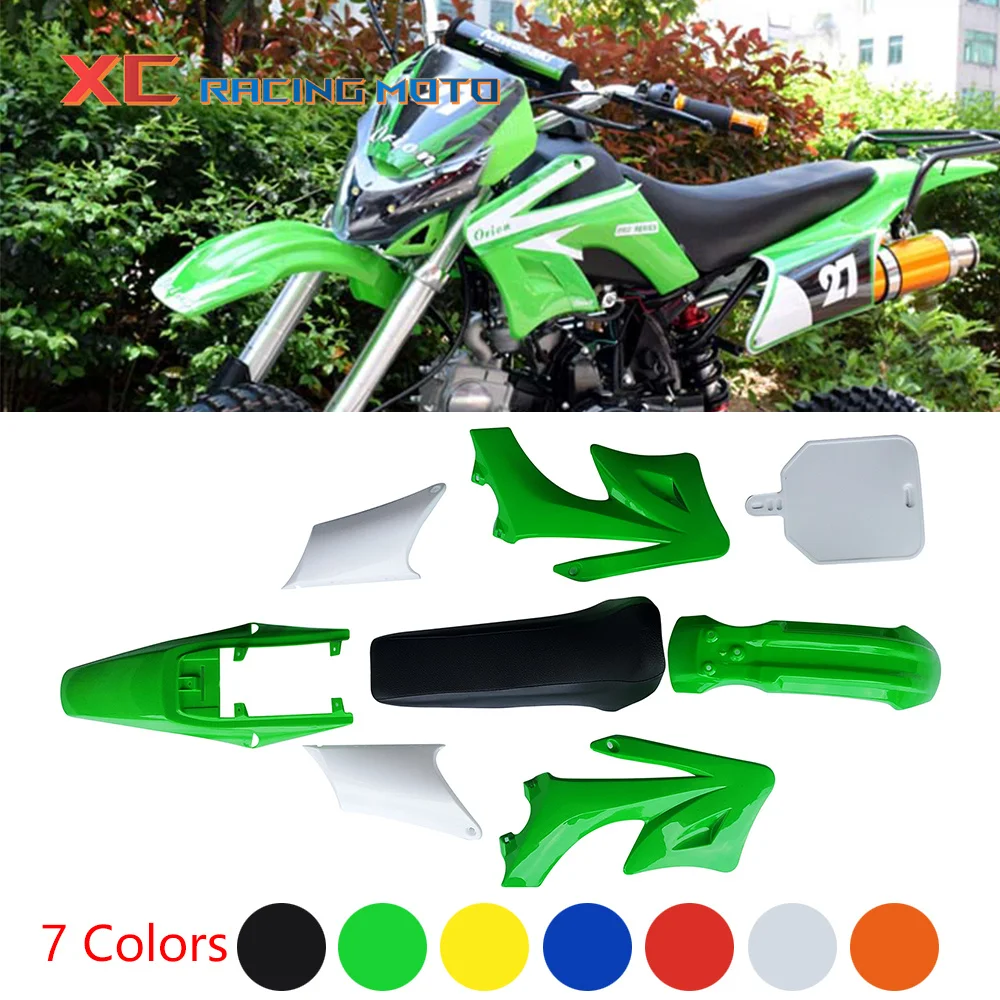 7 Colors Motorcycle Plastic Cover Fairing Kits For APOLLO ORION 70CC 110CC 125CC 150CC Number Plate Front Rear Fender Cushion