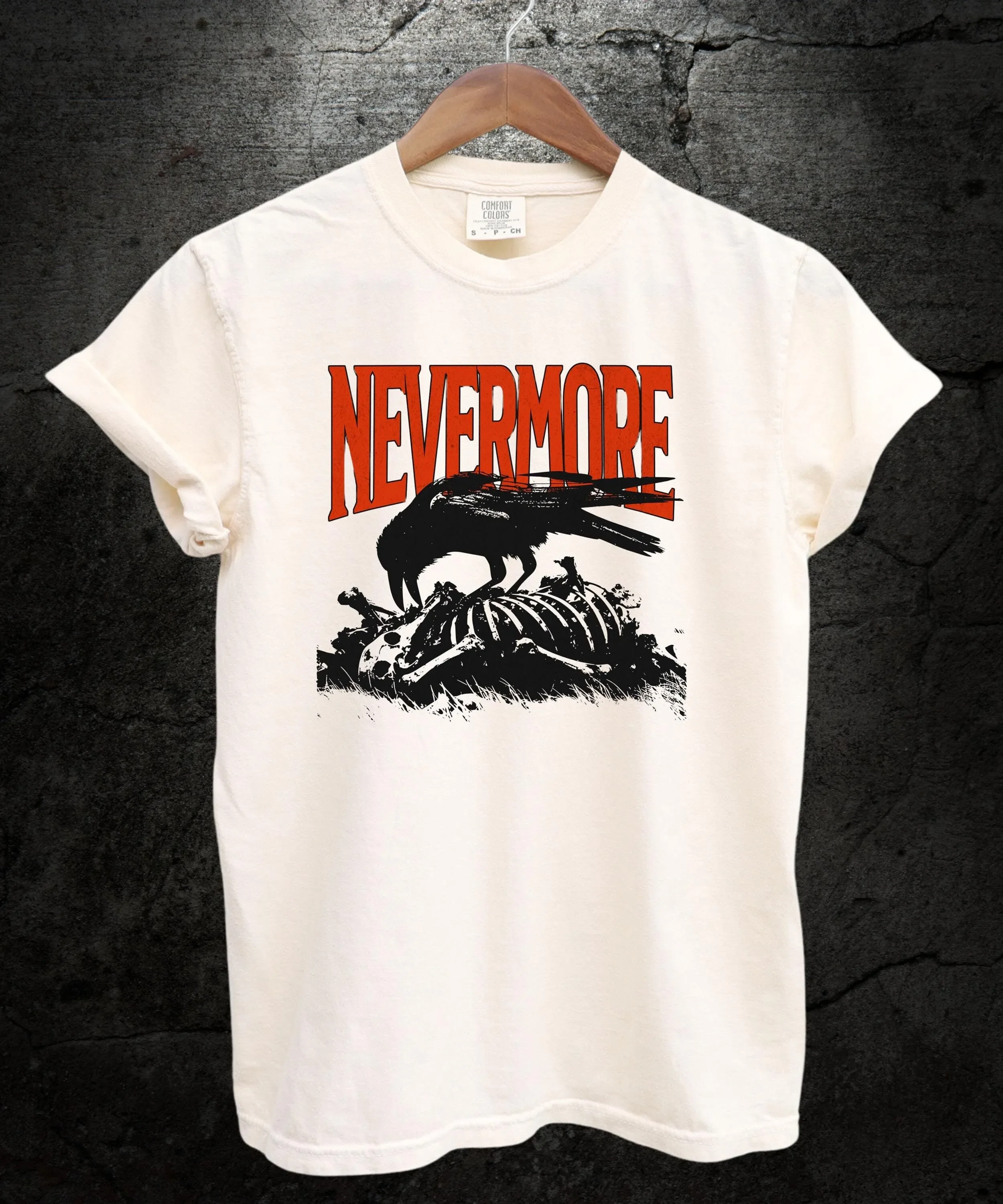 Old School Raven T Shirt Vintage Evermore Crow Poe Dark Fantasy Horror Goblincore Whimsigoth