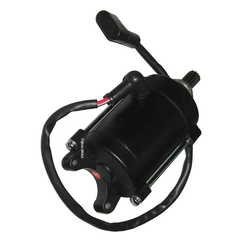 

Motorcyle Electric Starting Motor for CG150 CG200 XM200GY SKUA150 XY200GY FIERA200 LX200 LF200 Tricycle 9/11T Black/Silver Motor