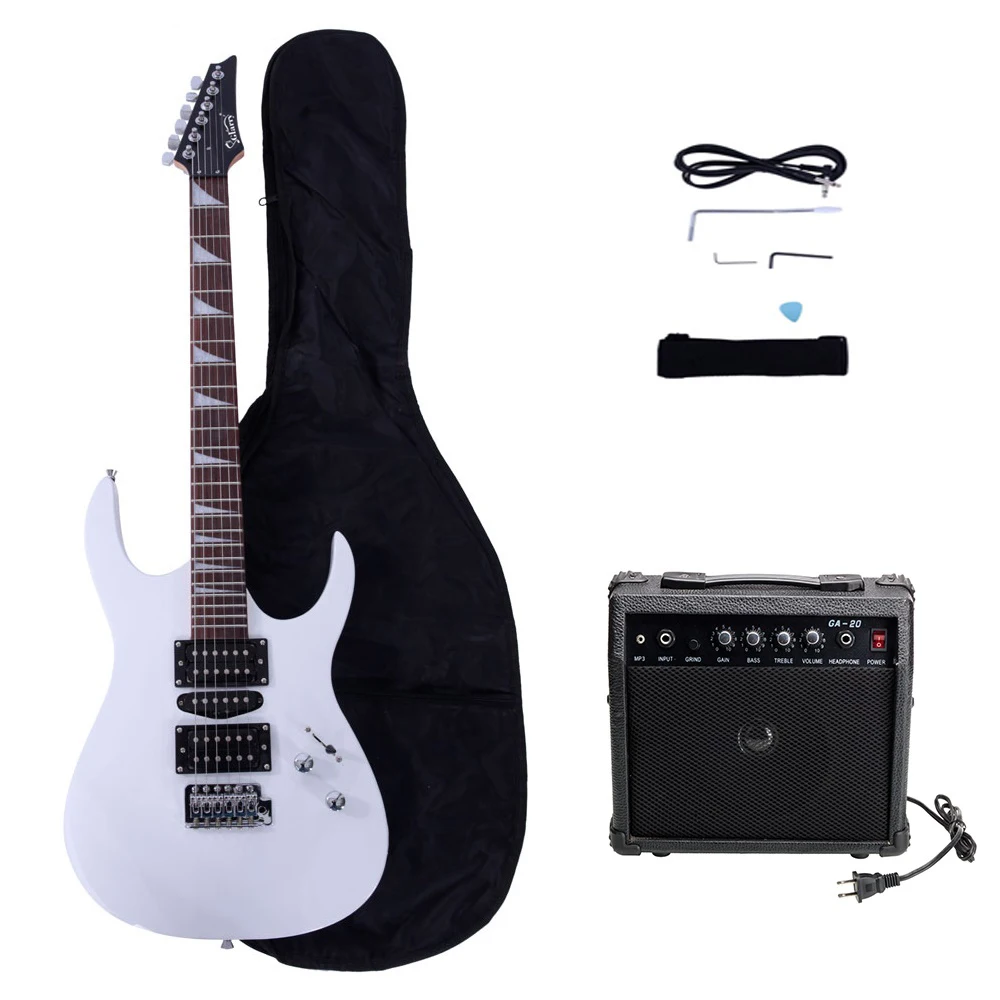 

170 Model With 20W Electric Guitar Pickup Pickup Guitar Stereo Bag Harness Picks Rocker Connector Wrench Tool White
