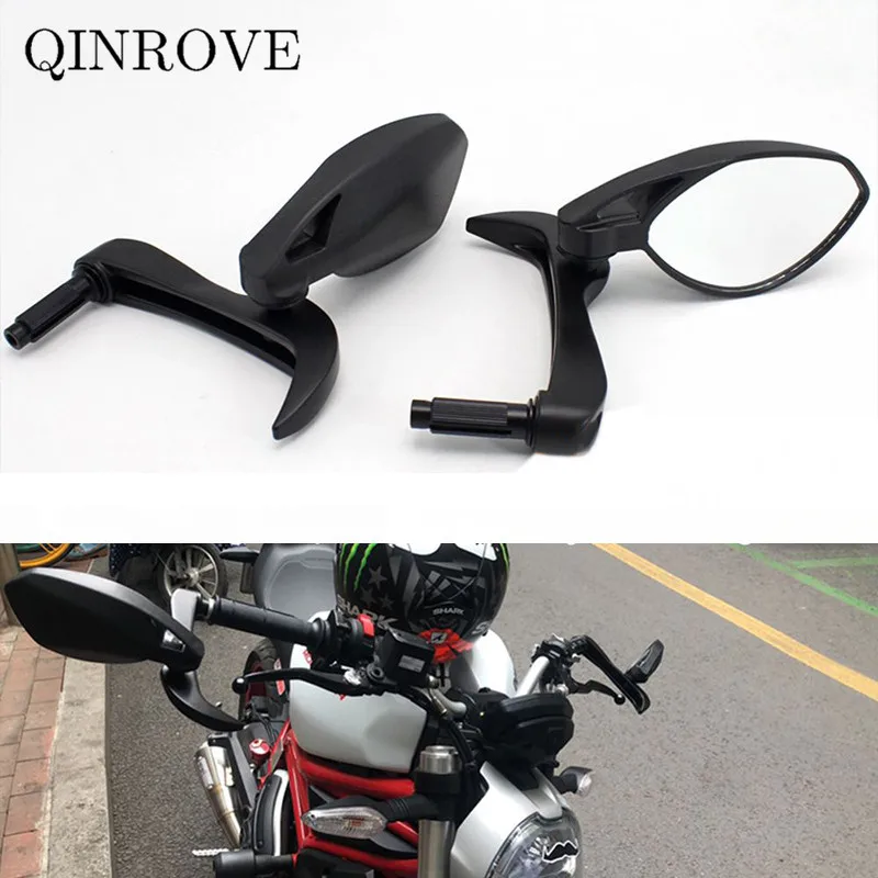 22MM Motorcycle Handlebar End Mirror Aluminum ABS Rearview Mirror Universal For Honda CBR 650R CB750 XADV 750 Zontes VOGE 500DSX