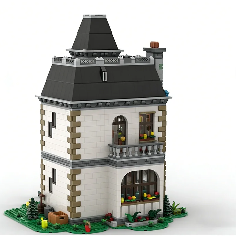 4333 Piezas de Construcción Modular, Casa Familiar Vintage MOC, Bloques de Construcción Modulares Personalizables, Diseño Creativo, Juguete de Ensamblaje DIY para Niños, Regalo
