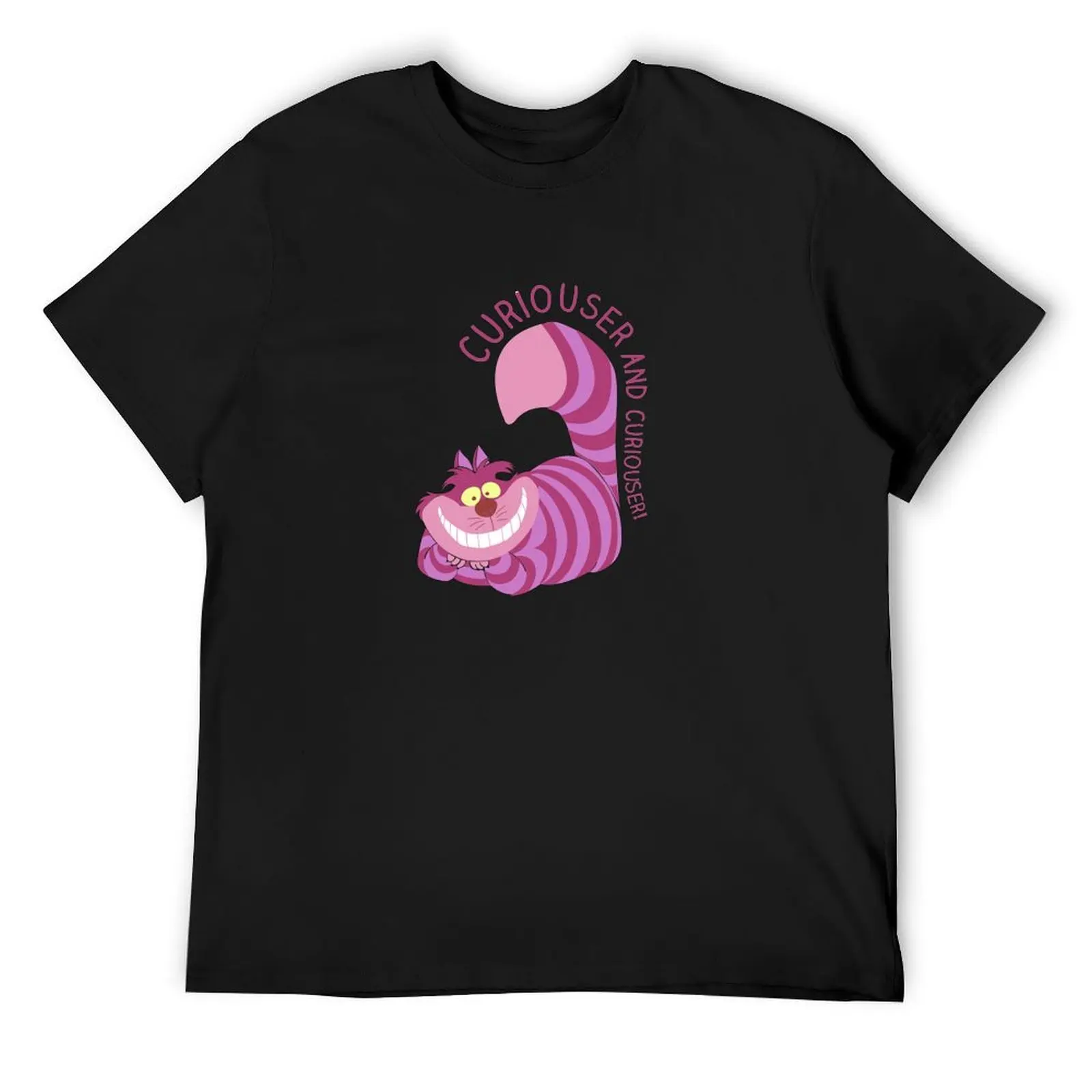 

Curiouser and Curiouser! T-Shirt Aesthetic clothing topping summer tops plus size men clothing