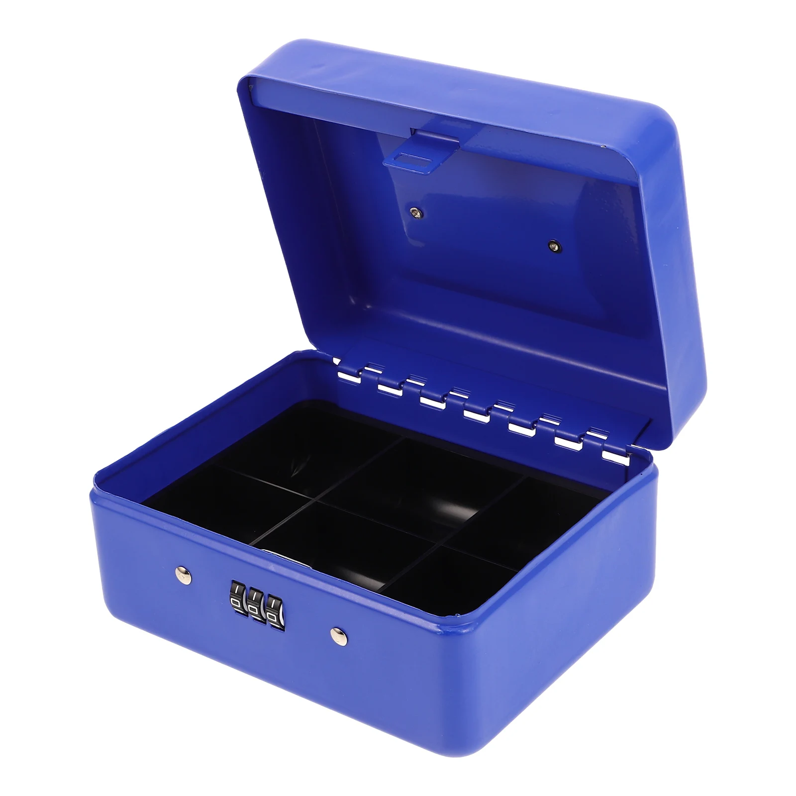

Lockable Money Thickened Metal Cash Container Coin Storage Jar Safe Combination Lock Box Large Storage File Box Change Holder