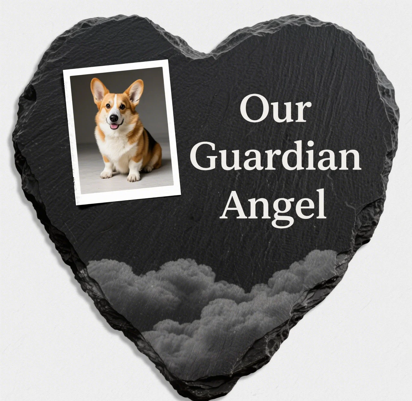Customization Hot-Selling Outdoor Applicable Slate Granite Pet Memorial Stone for Cat & Dog
