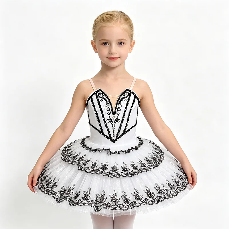 high quality hot selling Unique Design 9 or 12 layers Kid Girls Children Women Adult Performance Wear White Ballet Tutu Costumes