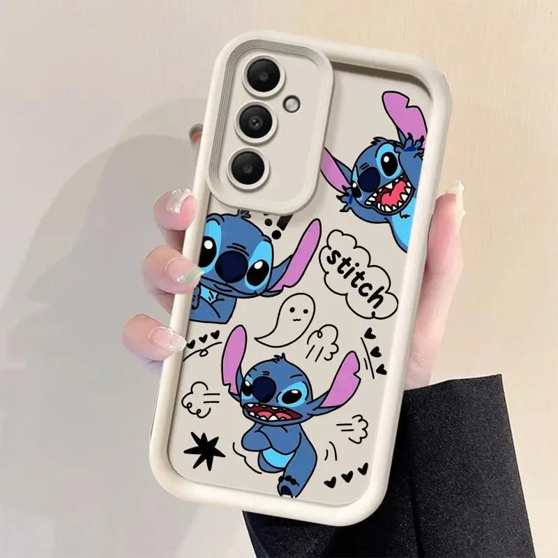 Phone Case for Samsung Galaxy A15 A25 A35 A55 A51 A71 A72 A73 A52 A52s A53 A54 5G TPU Silicone Soft Disney Stitch