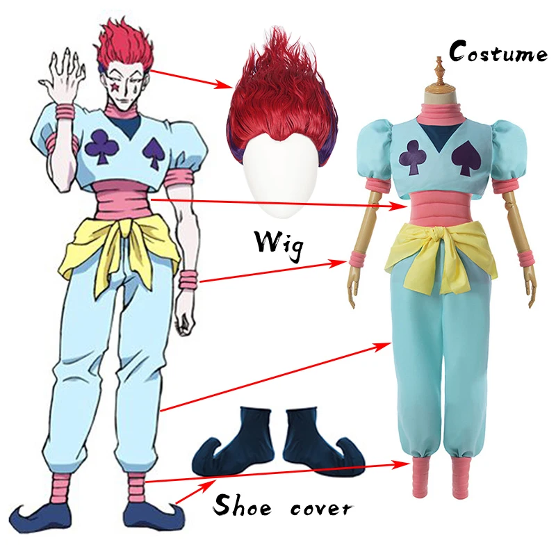 

SingXeng Anime Hisoka Cosplay Costume Halloween Christmas Party Uniform Sets Suit Custom Made