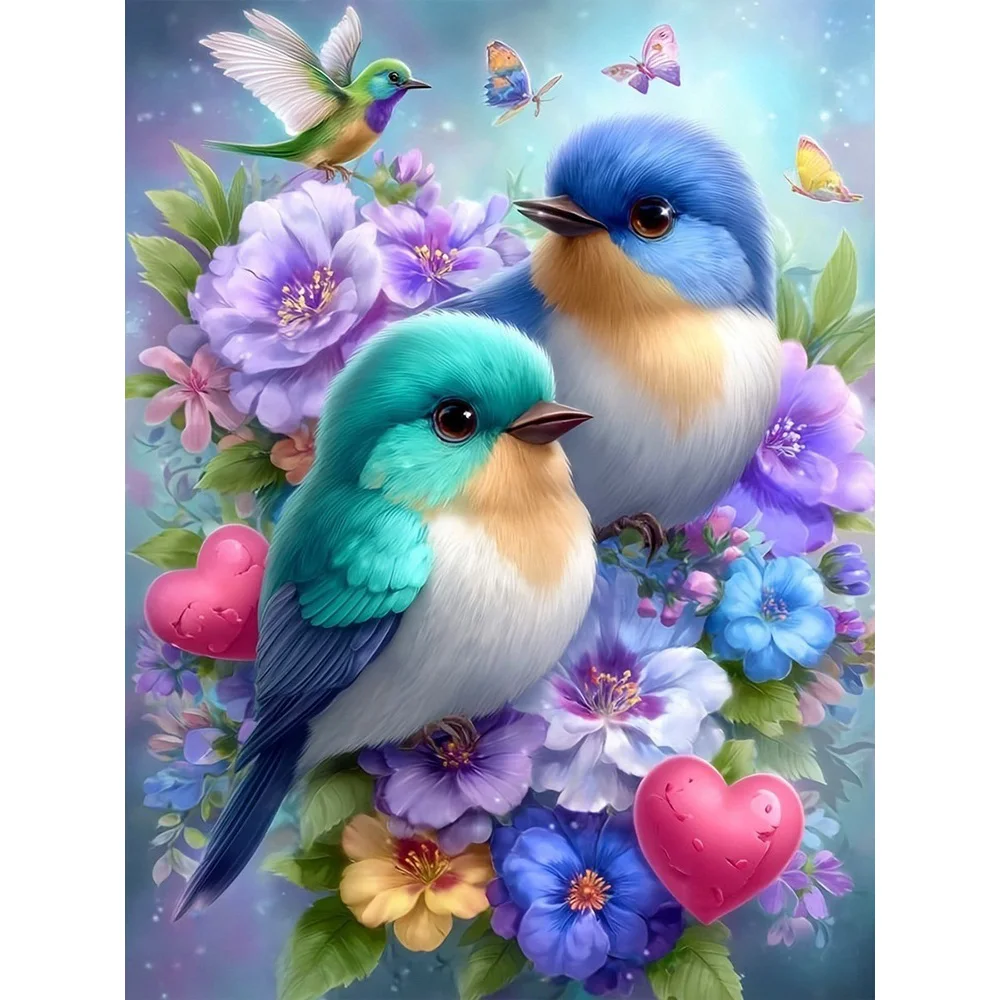 EverShine DIY Diamant Malerei Kolibri Stickerei Blume Herz 5D Vollbohrer Mosaik Tier Strass Bilder Wohnkultur