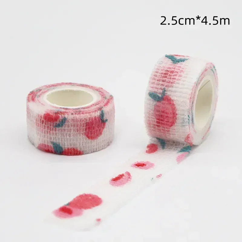 

2.5cm Self-Adhesive Elastic Bandage First Aid for Finger Joint Knee First Aid Kit Pet Tape Wrap Sports Tape First Aid Tool