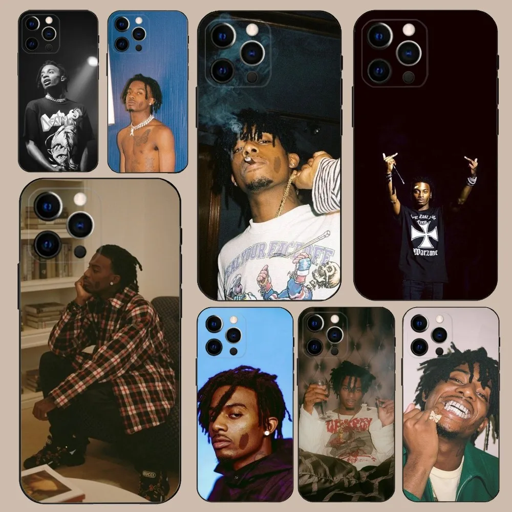 Rapper P-Playboi C-Carti Phone Case For iPhone 16,15,14,13,12,11,Pro,X,XS,Max,XR,Plus,Mini Soft Black Cover