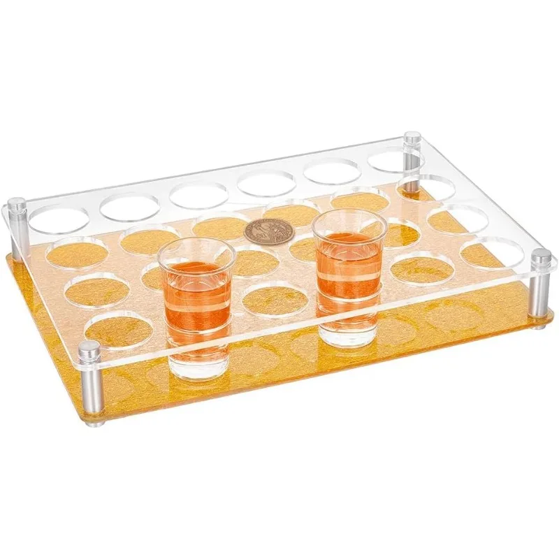 

1 шт., 24-позиционный держатель для стекла, золотой акриловый держатель для бокалов, бокал для вина, сервировочный поднос, органайзер для чашек, стеклянный дисплей, бар