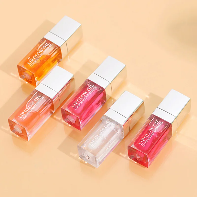 Crystal Lip Oil Moisturizing Plumping Lip Mask Clear Lip Serum Oil Reduce Lip Lines Tint No Sticky Plumping Care Lip Gloss