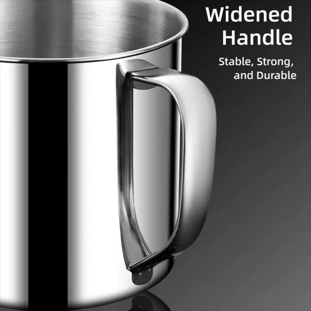New 350-1250ml Mug 304 Stainless Steel Handle Design Tea Cup With Lid Drinkware Camping