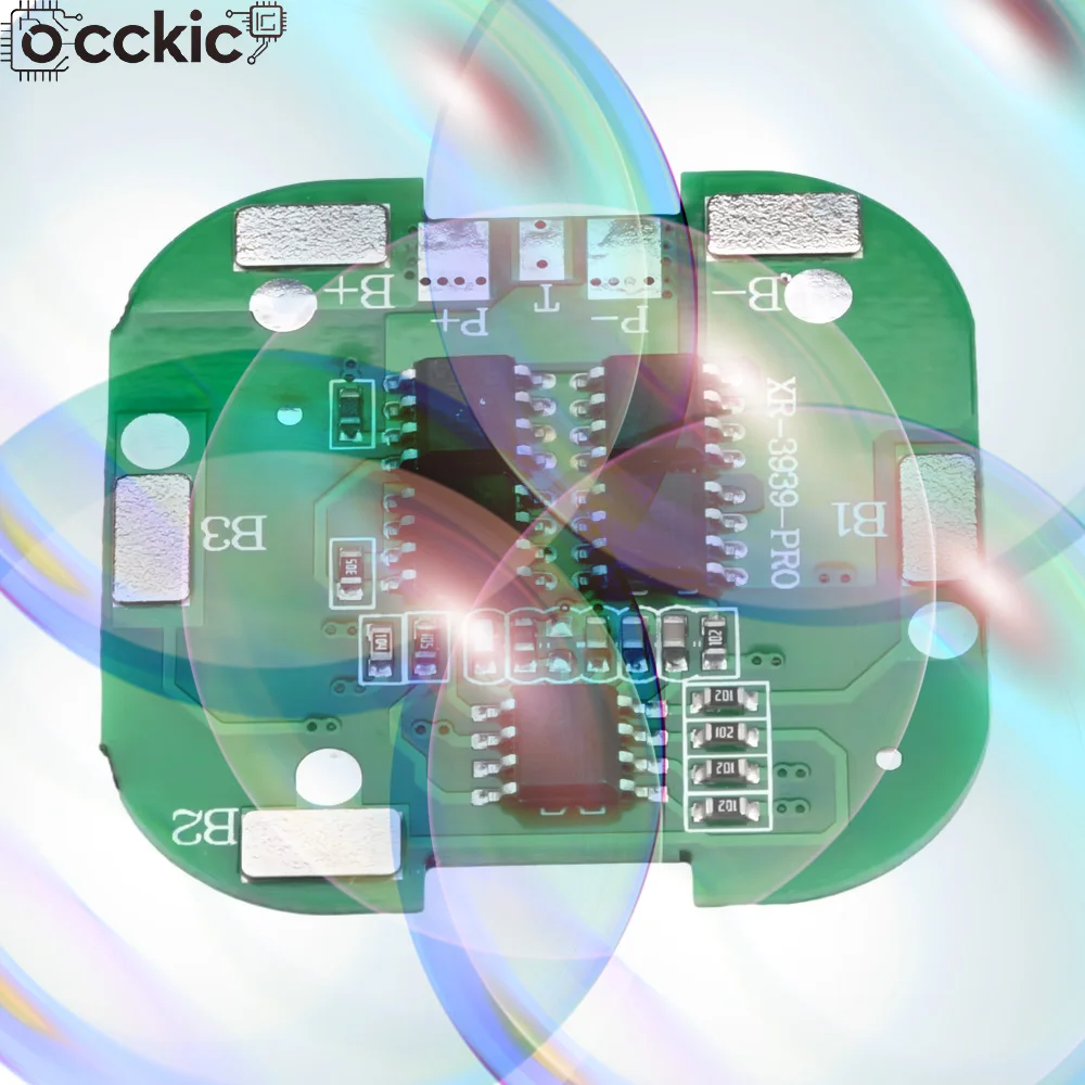 

BMS 4S 14.8V Li-ion Battery Protection Board 20A Peak Same Port 10K NTC Overcharge Overcurrent Short Circuit Protection Module B