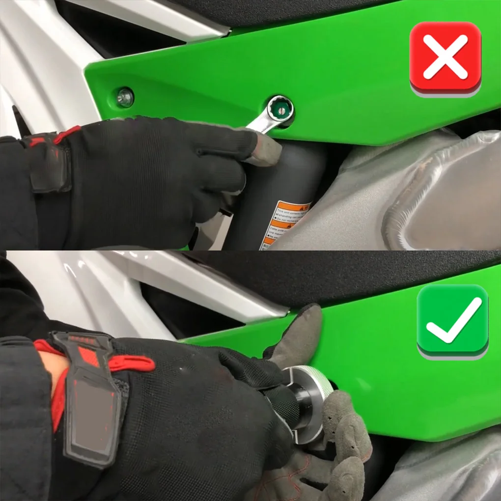 

Shock High Comp Adjuster Rear Suspension Screw Wrench Tool 14mm/17mm Adjusting Screw Wrench Tool Blue/Black