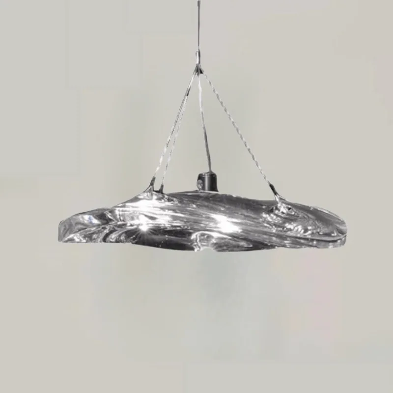 Italian Designer Model Room Glass Pendant Lights Staircase Cafes Chandelier Foyer Bar Lighting Restaurant Bar Art UFO Hanglamps