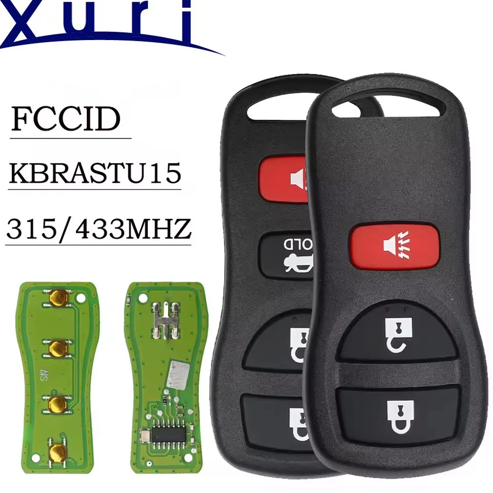 

Xuri 315mhz/433mhz fcc id: kbrottu15 chave remota fob para nissan altima xterra maxima sentra 350z murano infiniti fx45 g35 i35