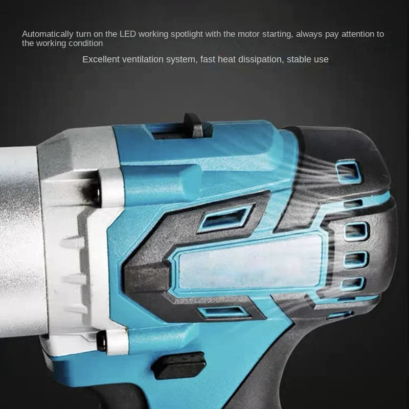 Hot  Battery Brushless Rivet Gun Powerful Electric Rivet Nut Machine Kit Head Automatic Electric Rivet Gun Set Riveting Tools